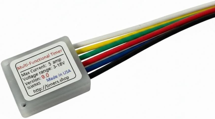 XDP Small Miniature Timer Delay Relay 0.1 Sec to 9999 Hours, 3V 12V 18V DC 5A, Power On/Off Delay, Cycling, Industrial Control & Hobby