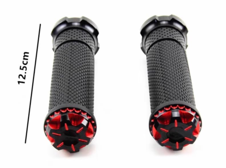 1 Pair Rubber Handle Grips for Surron Light Bee&Light Bee X Electric Cross-Country Bike SUR-Ron Handlebar Grips Replacement Part (red)