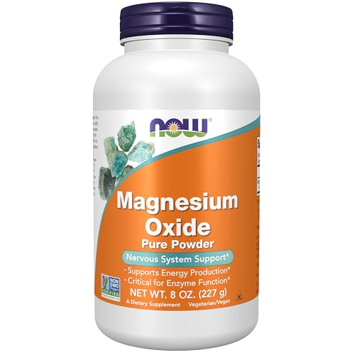 NOW Foods Supplements, Magnesium Oxide, Enzyme Function*, Nervous System Support*, 8-Ounce NOW Foods Supplements, Magnesium Oxide, Enzyme Function*, Nervous System Support*, 8-Ounce