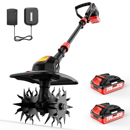 EWORK 20V Cordless Garden Tiller