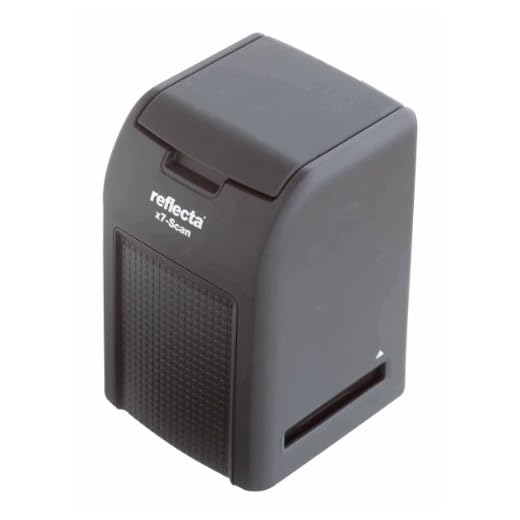 Reflecta x7-Scan film/dia 3200 x 3200 DPI svart – skanner (24,3 x 36,5 mm, 3 200 x 3 200 DPI, 30 bitar, film/slideskaner, svart, LCD)