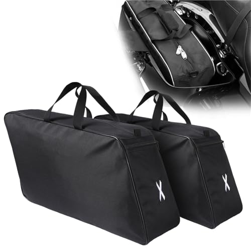 Sacoche de selle moto universelle avec doublure souple pour Harley Touring Electra et Street Glide