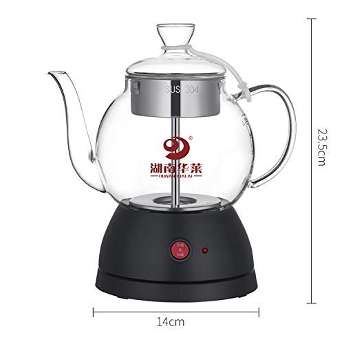Tetera eléctrica de vidrio con vapor automático miniatura 2