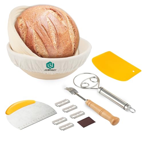 Cestino da Lievitazione per Pane,2 Pezzi Cestino Lievitazione Pane,23cm Rotondo