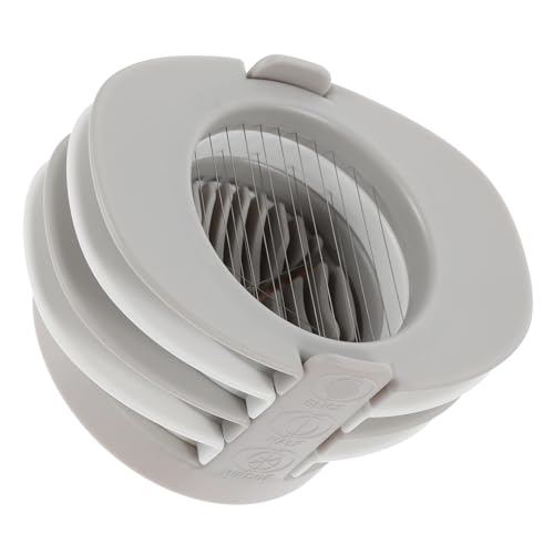 PRETYZOOM 3-in-1 Egg Slicer Egg Cutting Tool Separator Made of Stainless Steel for Kitchen