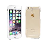 iPhone 6 case, Deligentier iPhone 6S case Clear Slim Fit Cover with Shock Absorbent TPU Hybrid Bumper Protection and anti-dust cover for Power & Headphone Dock(White/Clear)