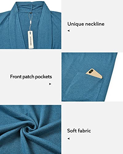 Image of ULTRANICE Cardigan Sweaters Womens Fashion 2025 Spring Lightweight Long Sleeve Casual Tops Clothes Outfits with Pockets