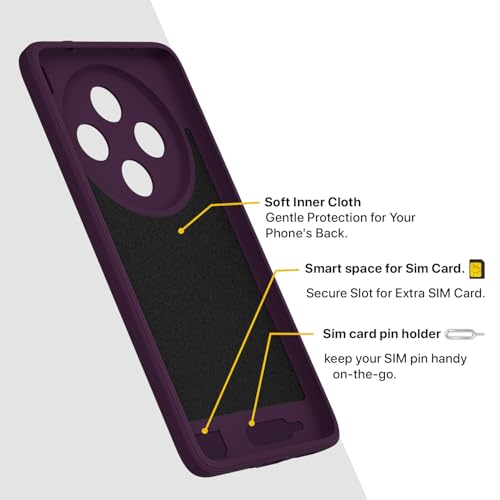 Image of Pikkme Back Cover for Vivo X200T 5G Soft Matte Silicone Mag-Safe Design (Mag-Safe Not Support) Camera Protection | Slim Fit Bumper Cover (Purple)