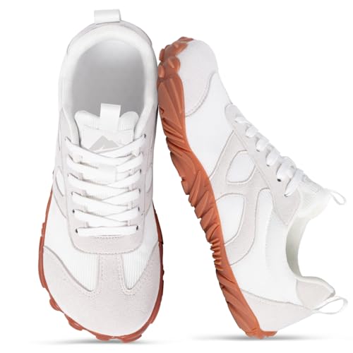 Bewenoo Wide Toe Trail Running Shoes(White Grey A...