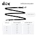 DDOXX Nylon Hundeleine - 2m, 3fach verstellbare Hundeleine für alle Hundegrößen - XS (Schwarz)