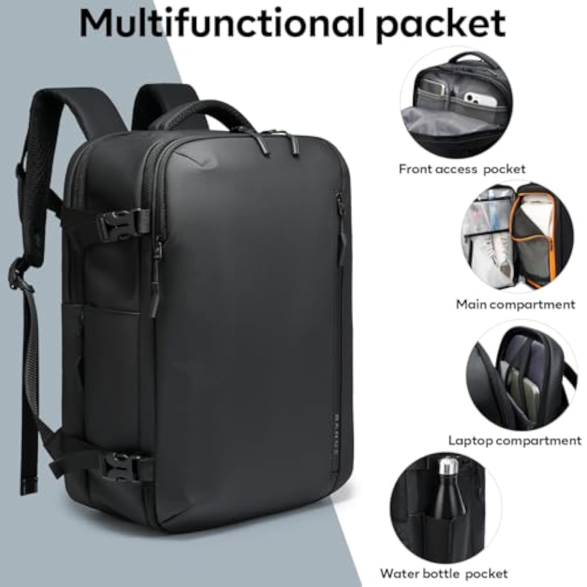 Travel Backpack with 15.6 Inch Laptop Compartment