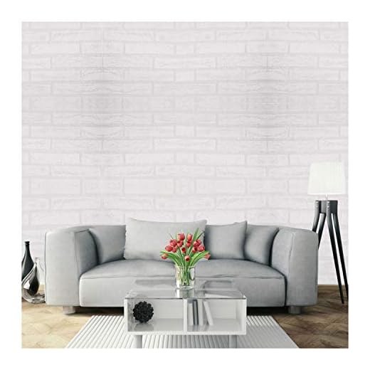 Papel Pintado Papel Pared Autoadhesivo 3D Ladrillo Empapelado Pegatina Mural Paneles Decorativos Wallpaper Extraíble Impermeable Decoración para Hogar Cocina Salón Moderna TV Decor 0,45M*10M