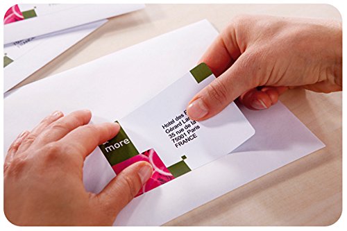 Avery Self Adhesive Address Mailing Labels, Inkjet Printers, 16 Labels Per A4 Sheet, 1600 Labels, Quickdry (J8162), White