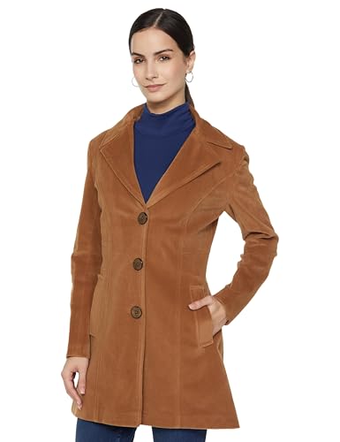 Image of Qube By Fort Collins Women's Knitted Hip Length Tweed Blazer - Stylish, Versatile, And Elegant For Office Or Casual Wear
