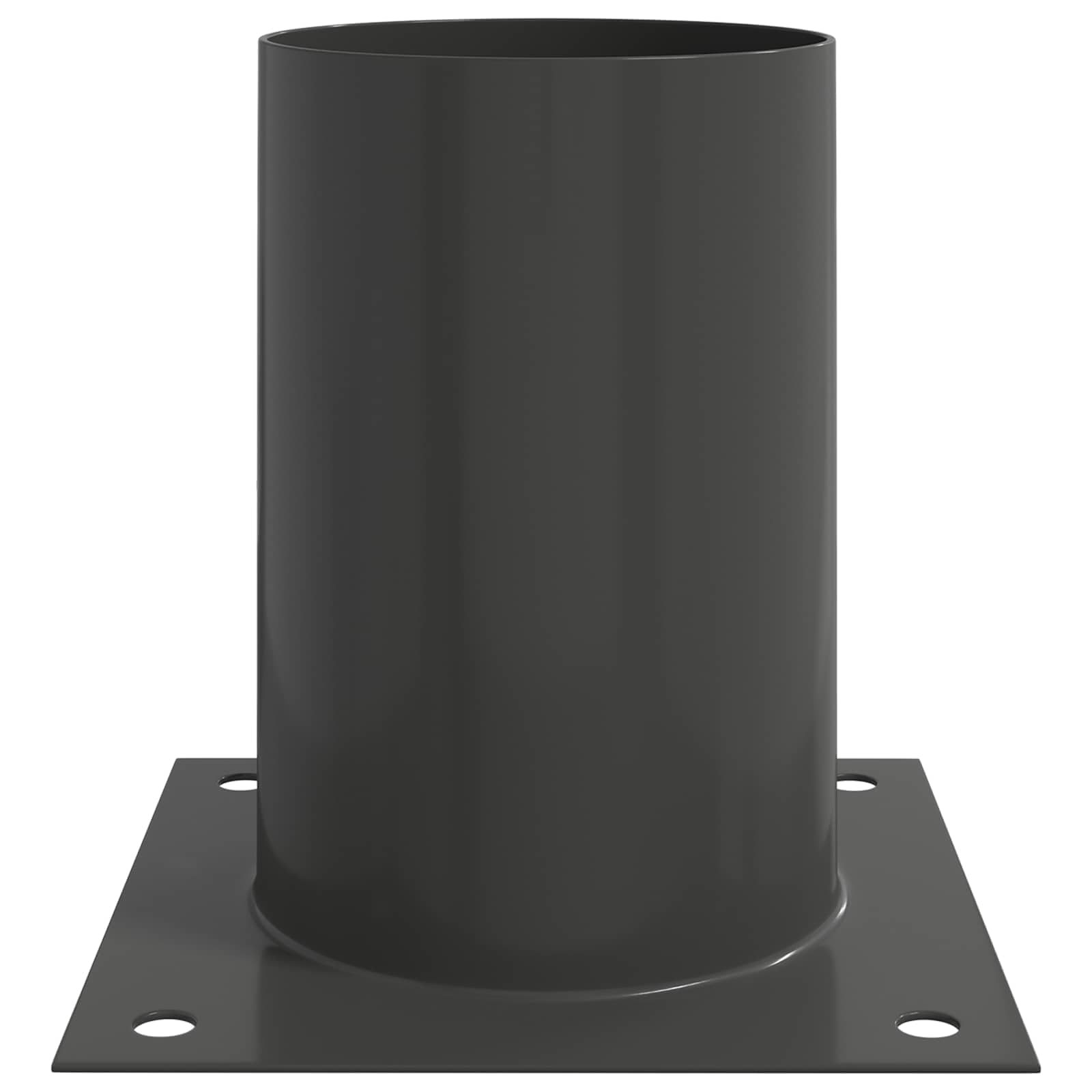 12 szt. kotwy gruntowe okrągłe 15 x 15 x 15 cm antracytowe metalowe śledzie do kominka, paleniska, mocowanie ogrodowe