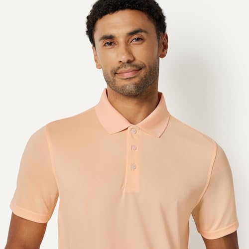 Image of Amazon Essentials Men's Moisture Wicking Golf Polo Shirt, Short Sleeve, Slim-Fit, Quick-Dry