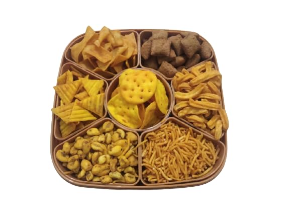 Gift Hamper for Diwali and other fastival handmade namkeen with healthy food | 7 type of roasted snack namkeen box 500 grams. (CHI fastival-2)