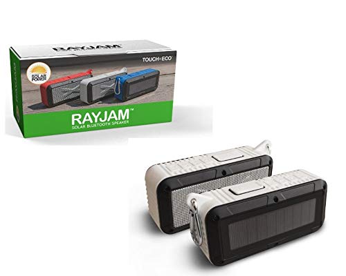 RayJam Solar Bluetooth Portable Speaker - White
