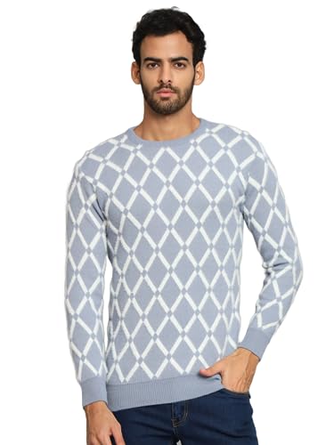 Image of eWools Men's Winterwear Woolen Striped Sweaters