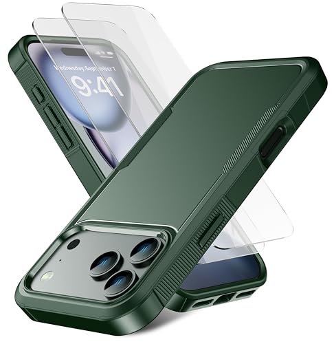 RonShieh for iPhone 17 Pro Max Case [Shockproof] [Dropproof] [Heavy Duty Protection] [Pocket-Friendly] Slim & Tough Non-Slip Protective Phone Cover for iPhone 17 promax 6.9inch, Teal Green - image 1