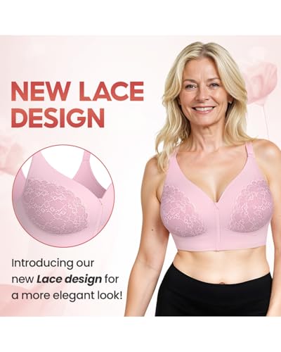 Senorita Zip up Bra, Senorata - Uplacy - Zip-up Powerful Support Comfy Bra, Ziplacy Women's Zip Front Sports Wireless3