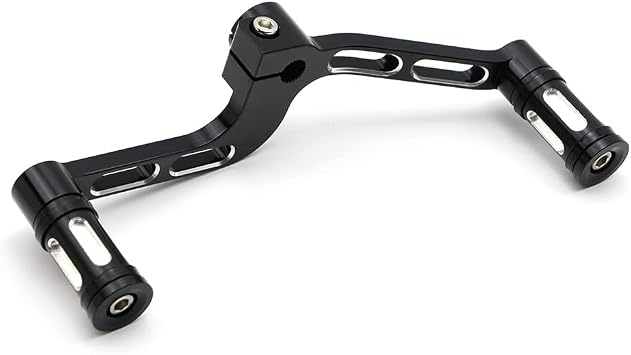 Dreamseek Motorcycle Heel Toe Gear Shift Lever + Shift Peg for Harley Sportster XL883 XL 883 1200 2004-2017 Mid-Controls Shifter Levers Black