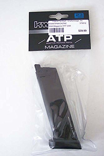 Kwa Atp Gbb Airsoft Pistol Magazine, 23 Rds,Color/Black #TOP1