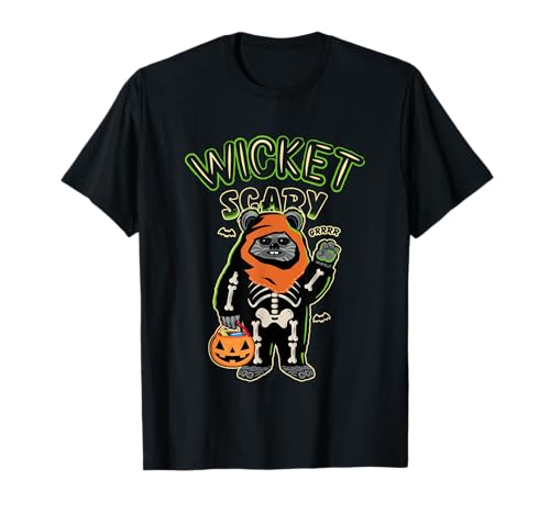 Star Wars Halloween Wicket Scary Ewoks Grrr Big Chest Logo T-Shirt