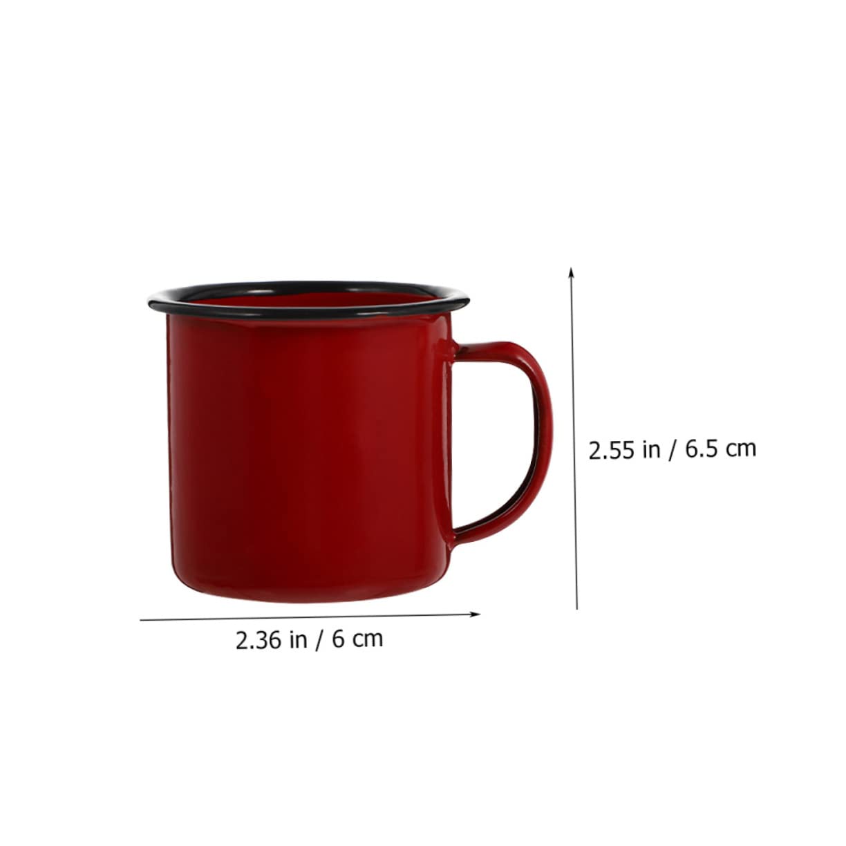 Mikinona 6stücke Bunte Emaille Tassen Vintage Wasserbecher Für Camping Outdoor Zuhause Leichte Bruchsichere Trinkbecher Für Kaffee Tee Saft Und Mehr