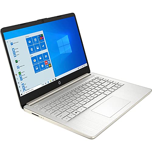 Image of 2021 Newest HP Premium 14-inch HD Laptop, Intel Dual-Core Processor Up to 2.8GHz, 16GB RAM, 64GB eMMC Storage, Webcam, Bluetooth, HDMI, Wi-Fi, Gold, Windows 10 with 1 Year Microsoft 365 (Renewed)