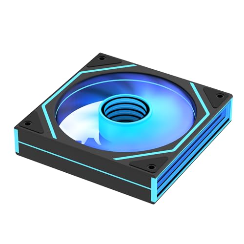 Image of Prism4 Ultra 120mm PC ARGB Computer Case Fans|Infinity Mirror|Daisy-Chain|4 PIN PWM 1850RPM(Black Forward 1 Pack)
