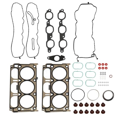 Image of GXARTS 12632968 HS26744PT Cylinder Head Gasket Set fit for Silverado 1500 Express Sierra Savana 1500 Yukon XL Suburban Tahoe 4.3L 5.3L Engine Replace HS54996 HGS4308