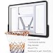 Wall-Mounted Basketball Hoop, Basketball Hoop Outdoor, with PET Backboard and Heavy-Duty Steel Frame, Indoor Outdoor for Kids & Adults(Orange)