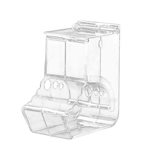 Zuanty-Planting Hamster Acrylic Automatic Feeder Food Dispenser Feeder With Pigeon Parrot Automatic Bracket