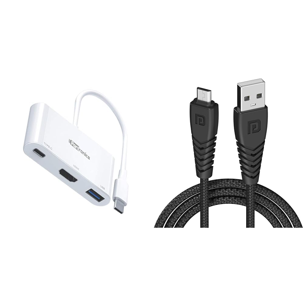 Portronics C-Konnect Type C to HDMI Adapter (3-in-1), Multiport USB C Hub with 4K@30Hz, USB 3.0 @ 5G-image-39