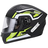 [Design moderne] Démarquez-vous de manière sûre et élégante avec ce casque intégral unique. Ce n'est pas seulement un gardien de sécurité, mais aussi une déclaration de mode, pour voyager ou voyager!