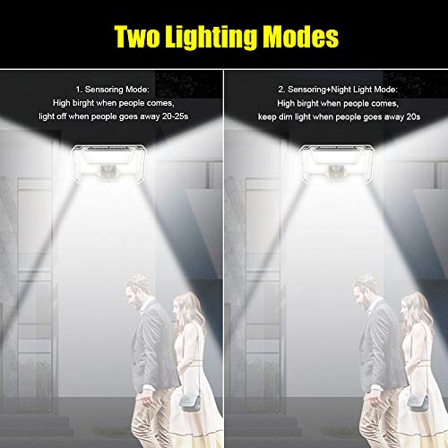Ajcoflt Candeeiro de parede solar para corredor Luz de rua do pátio com dois modos de iluminação IP6