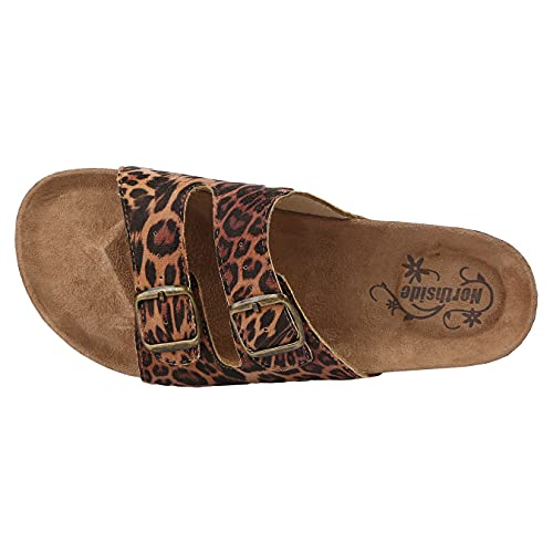 Image of Northside Womens Mariani Leather Strap Cork Sandal