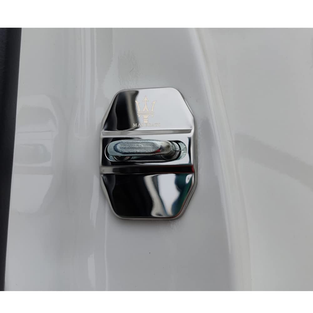 Coperture Serrature Portiere Per Maserati - Acciaio Inox, Set Da 4 Pezzi - Foto 5