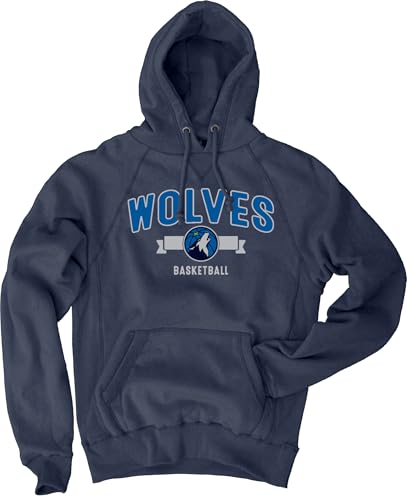 Minnesota Timberwolves NBA Officially Licensed Hooded Sweatshirt Sanded Fleece Team Color, Large