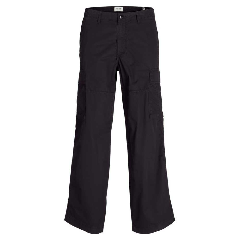 Jack & Jones Men's Black Jack&Jones Jpstbill Jjknockout Cargo Ln Styd, 30 W/34 L