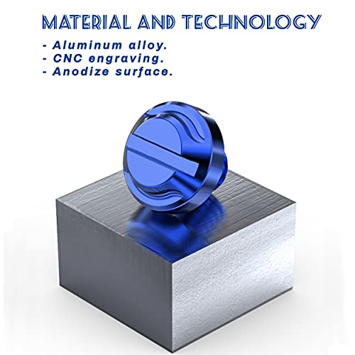 Image of AVERZELLA 4pcs Motorcycle Blue Mirror Hole Plugs 2 Regular+2 Reverse M10x1.25 (Blue, M10>2 regular + 2 reverse)