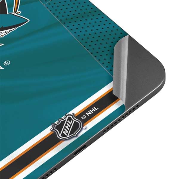 Skinit Decal Tablet Skin Compatible with iPad Mini 7 (2025) - Officially Licensed NHL San Jose Sharks Home Jersey Design