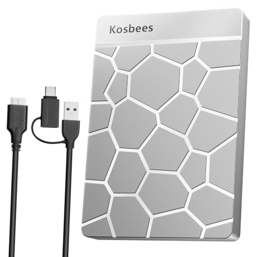 Image of 500 GB External Hard Drives,Portable Hard Drive for Windows,Ultra Slim External HDD Store Compatible with PC, MAC,Laptop,PS4, Xbox one, Xbox 360;Plug and Play Ready