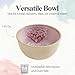 Portmeirion Minerals 4.5-Inch Small Bowl, Rose Quartz - Stoneware Made from Recycled Clay, Handmade in Portugal, Reactive Glaze for a Unique Look, Microwave & Dishwasher Safe - Decorative Modern Bowl