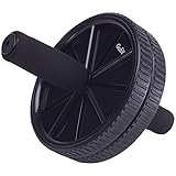 GoFit Dual Exercise Ab Wheel- Roller with Handles,Black,One Size,GF-Dew