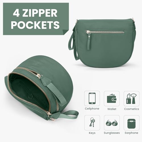 Image of Lushandy Bum Bag Checkered Crossbody Bag Mom Everyday Purse | Roomy Space, Wipe Clean, Wide Strap