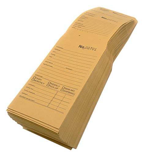 N’icePackaging – Tear-a-Way Repair Envelopes – Sequentially Numbered – Record Customer/Payment/Deposit/Lay-Away Information – Tear-Off Paystub Receipt – 5 11/16” x 3 1/16” (100)