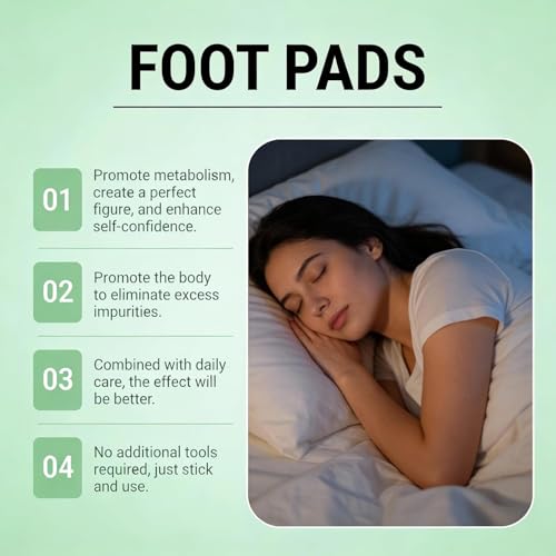Image of (PACK OF 2) Detox Foot patches 60 pads, Cleansing Toxin Remover Foot Pads, Pain Relief,Stress Relief Sleep Patch for Detoxification, For Men & Women
