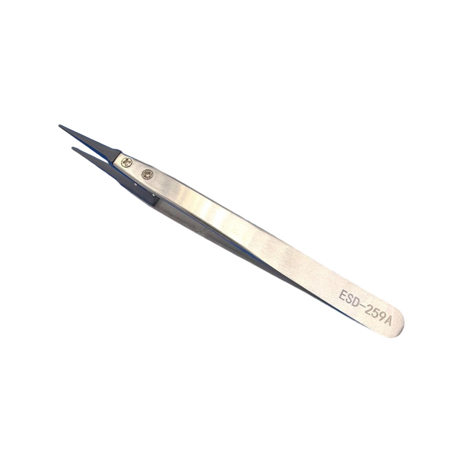 Static Control ESD Safe Stainless Steel Fine Point Tweezers for Electronics Repair and Laboratory Equipment Maintenance Antistatic Tweezers
